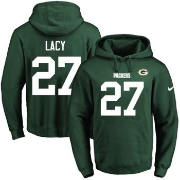 Packers #27 Eddie Lacy Green Name & Number Pullover NFL Hoodie Packers #27 Eddie Lacy Green Name & Number Pullover NFL Hoodie