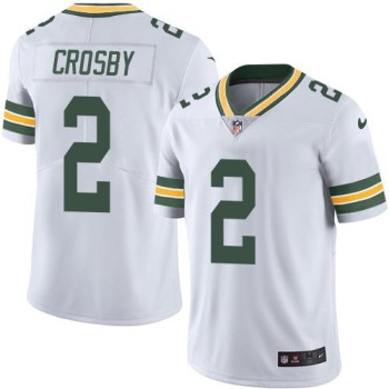 Packers #2 Mason Crosby White Men's Stitched NFL Limited Rush Jersey Packers #2 Mason Crosby White Men's Stitched NFL Limited Rush Jersey