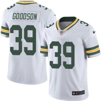 Packers #39 Demetri Goodson White Men's Stitched NFL Limited Rush Jersey