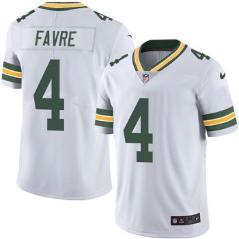 Packers #4 Brett Favre White Youth Stitched NFL Limited Rush Jersey Packers #4 Brett Favre White Youth Stitched NFL Limited Rush Jersey
