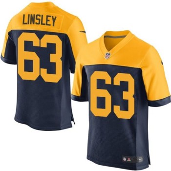 Packers #63 Corey Linsley Navy Blue Alternate Men's Stitched NFL New Elite Jersey Packers #63 Corey Linsley Navy Blue Alternate Men's Stitched NFL New Elite Jersey