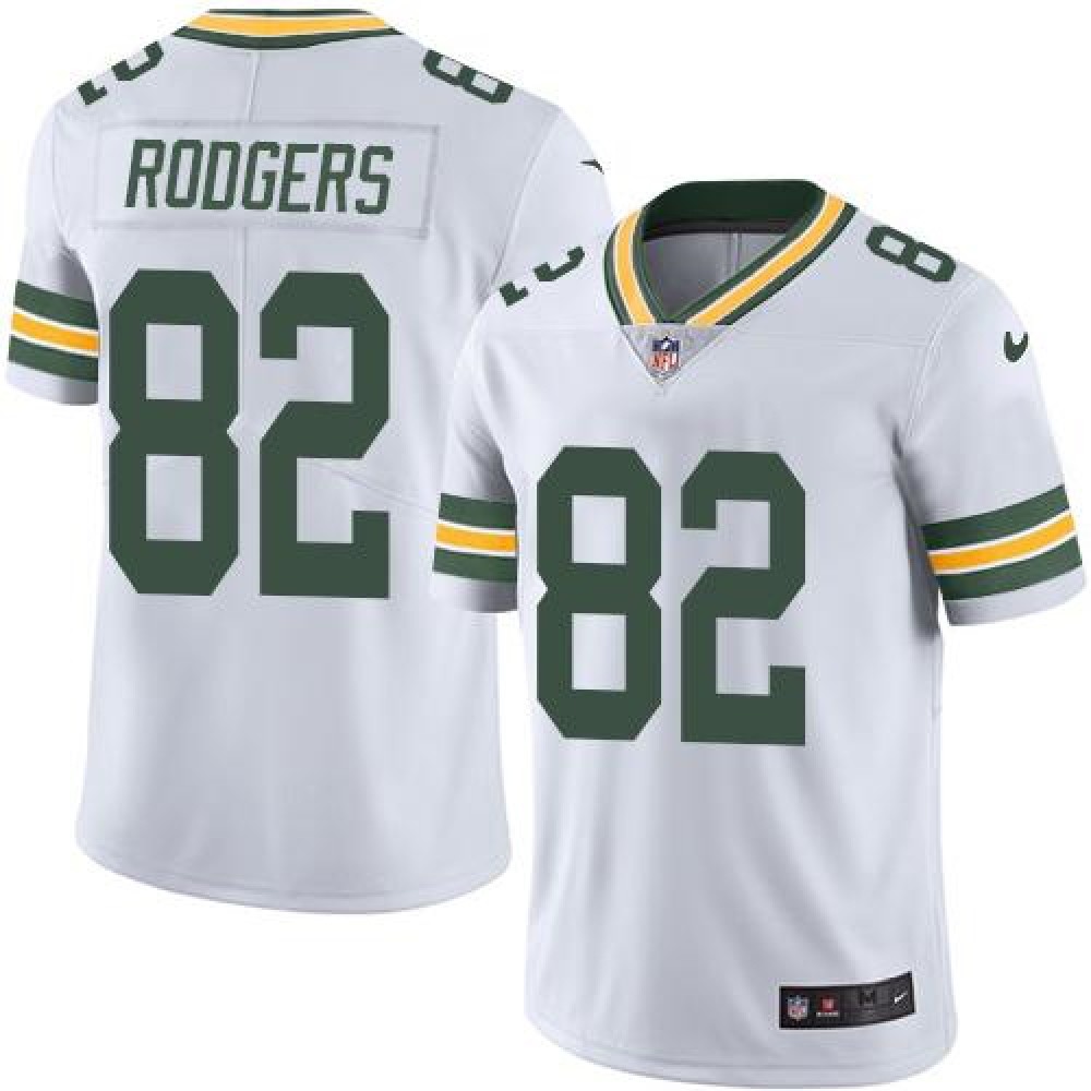 Packers #82 Richard Rodgers White Men's Stitched NFL Limited Rush Jersey