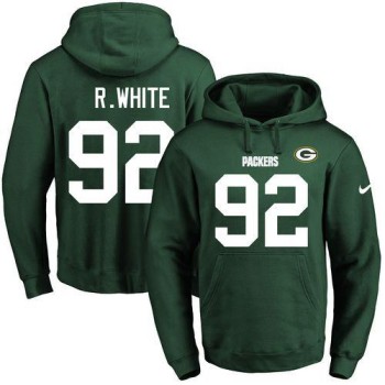 Packers #92 Reggie White Green Name & Number Pullover NFL Hoodie Packers #92 Reggie White Green Name & Number Pullover NFL Hoodie