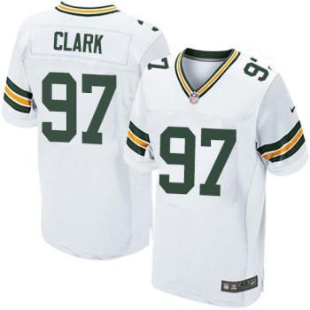 Packers #97 Kenny Clark White Men's Stitched NFL Elite Jersey Packers #97 Kenny Clark White Men's Stitched NFL Elite Jersey
