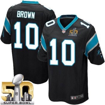 Panthers #10 Corey Brown Black Team Color Super Bowl 50 Youth Stitched NFL Elite Jersey Panthers #10 Corey Brown Black Team Color Super Bowl 50 Youth Stitched NFL Elite Jersey