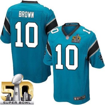 Panthers #10 Corey Brown Blue Alternate Super Bowl 50 Youth Stitched NFL Elite Jersey Panthers #10 Corey Brown Blue Alternate Super Bowl 50 Youth Stitched NFL Elite Jersey
