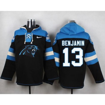 Panthers #13 Kelvin Benjamin Black Player Pullover NFL Hoodie Panthers #13 Kelvin Benjamin Black Player Pullover NFL Hoodie