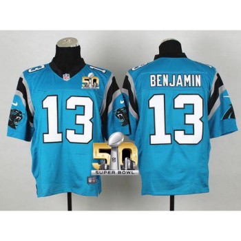 Panthers #13 Kelvin Benjamin Blue Alternate Super Bowl 50 Men's Stitched NFL Elite Jersey Panthers #13 Kelvin Benjamin Blue Alternate Super Bowl 50 Men's Stitched NFL Elite Jersey