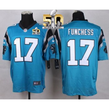 Panthers #17 Devin Funchess Blue Alternate Super Bowl 50 Men's Stitched NFL Elite Jersey Panthers #17 Devin Funchess Blue Alternate Super Bowl 50 Men's Stitched NFL Elite Jersey