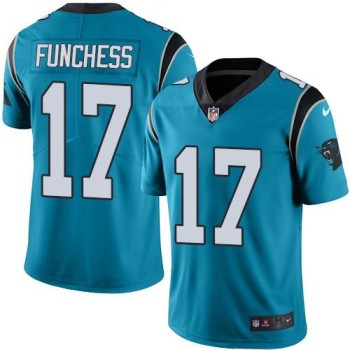 Panthers #17 Devin Funchess Blue Men's Stitched NFL Limited Rush Jersey Panthers #17 Devin Funchess Blue Men's Stitched NFL Limited Rush Jersey
