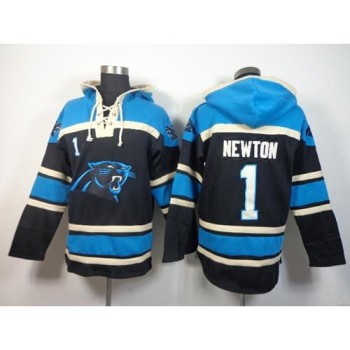 Panthers #1 Cam Newton Black Sawyer Hoodie Sweatshirt NFL Hoodie Panthers #1 Cam Newton Black Sawyer Hoodie Sweatshirt NFL Hoodie