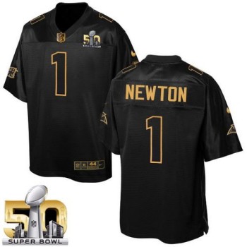 Panthers #1 Cam Newton Black Super Bowl 50 Men's Stitched NFL Elite Pro Line Gold Collection Jersey Panthers #1 Cam Newton Black Super Bowl 50 Men's Stitched NFL Elite Pro Line Gold Collection Jersey