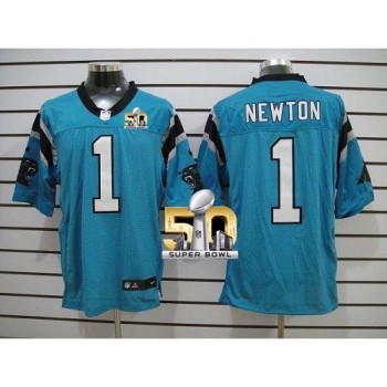 Panthers #1 Cam Newton Blue Alternate Super Bowl 50 Men's Stitched NFL Elite Jersey Panthers #1 Cam Newton Blue Alternate Super Bowl 50 Men's Stitched NFL Elite Jersey