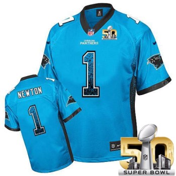 Panthers #1 Cam Newton Blue Alternate Super Bowl 50 Youth Stitched NFL Elite Drift Fashion Jersey Panthers #1 Cam Newton Blue Alternate Super Bowl 50 Youth Stitched NFL Elite Drift Fashion Jersey