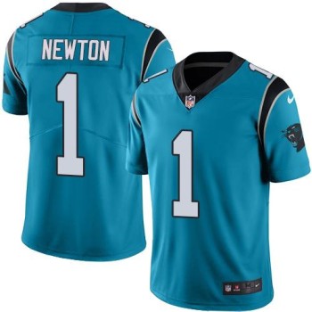 Panthers #1 Cam Newton Blue Youth Stitched NFL Limited Rush Jersey Panthers #1 Cam Newton Blue Youth Stitched NFL Limited Rush Jersey