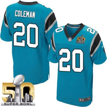 Panthers #20 Kurt Coleman Blue Alternate Super Bowl 50 Men's Stitched NFL Elite Jersey Panthers #20 Kurt Coleman Blue Alternate Super Bowl 50 Men's Stitched NFL Elite Jersey