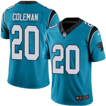 Panthers #20 Kurt Coleman Blue Men's Stitched NFL Limited Rush Jersey Panthers #20 Kurt Coleman Blue Men's Stitched NFL Limited Rush Jersey