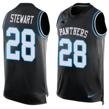 Panthers #28 Jonathan Stewart Black Team Color Men's Stitched NFL Limited Tank Top Jersey Panthers #28 Jonathan Stewart Black Team Color Men's Stitched NFL Limited Tank Top Jersey
