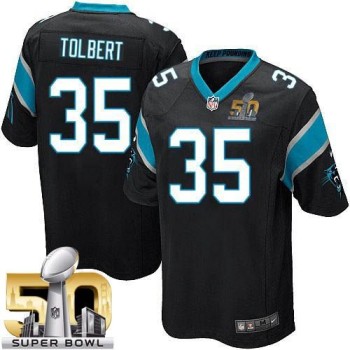 Panthers #35 Mike Tolbert Black Team Color Super Bowl 50 Youth Stitched NFL Elite Jersey Panthers #35 Mike Tolbert Black Team Color Super Bowl 50 Youth Stitched NFL Elite Jersey