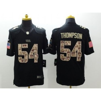 Panthers #54 Shaq Thompson Black Men's Stitched NFL Limited Salute to Service Jersey Panthers #54 Shaq Thompson Black Men's Stitched NFL Limited Salute to Service Jersey