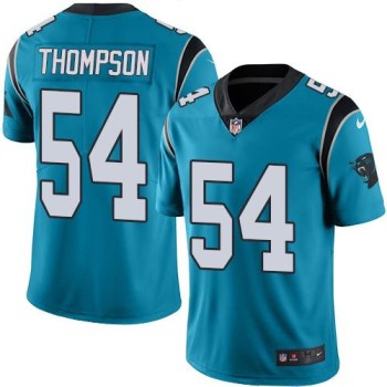 Panthers #54 Shaq Thompson Blue Men's Stitched NFL Limited Rush Jersey