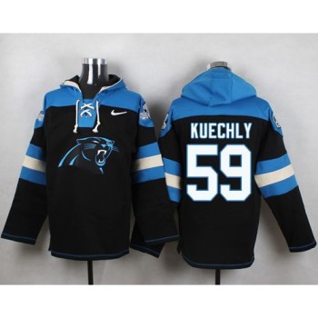 Panthers #59 Luke Kuechly Black Player Pullover NFL Hoodie Panthers #59 Luke Kuechly Black Player Pullover NFL Hoodie