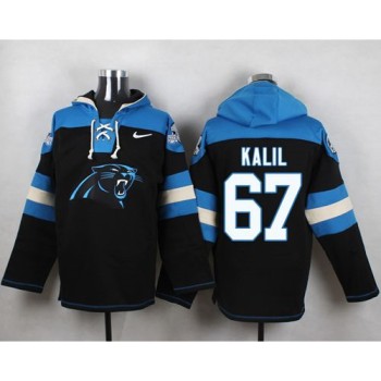 Panthers #67 Ryan Kalil Black Player Pullover NFL Hoodie Panthers #67 Ryan Kalil Black Player Pullover NFL Hoodie