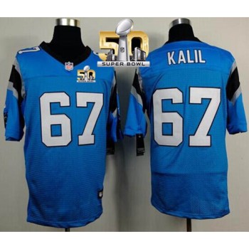 Panthers #67 Ryan Kalil Blue Alternate Super Bowl 50 Men's Stitched NFL Elite Jersey Panthers #67 Ryan Kalil Blue Alternate Super Bowl 50 Men's Stitched NFL Elite Jersey