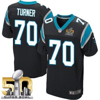 Panthers #70 Trai Turner Black Team Color Super Bowl 50 Men's Stitched NFL Elite Jersey Panthers #70 Trai Turner Black Team Color Super Bowl 50 Men's Stitched NFL Elite Jersey
