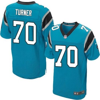 Panthers #70 Trai Turner Blue Alternate Men's Stitched NFL Elite Jersey Panthers #70 Trai Turner Blue Alternate Men's Stitched NFL Elite Jersey