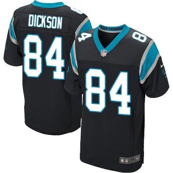 Panthers #84 Ed Dickson Black Team Color Men's Stitched NFL Elite Jersey Panthers #84 Ed Dickson Black Team Color Men's Stitched NFL Elite Jersey