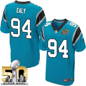 Panthers #94 Kony Ealy Blue Alternate Super Bowl 50 Men's Stitched NFL Elite Jersey Panthers #94 Kony Ealy Blue Alternate Super Bowl 50 Men's Stitched NFL Elite Jersey