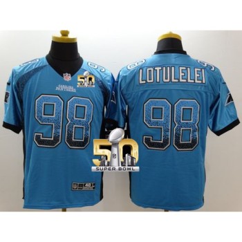 Panthers #98 Star Lotulelei Blue Alternate Super Bowl 50 Men's Stitched NFL Elite Drift Fashion Jersey Panthers #98 Star Lotulelei Blue Alternate Super Bowl 50 Men's Stitched NFL Elite Drift Fashion Jersey