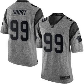 Panthers #99 Kawann Short Gray Men's Stitched NFL Limited Gridiron Gray Jersey Panthers #99 Kawann Short Gray Men's Stitched NFL Limited Gridiron Gray Jersey