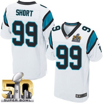 Panthers #99 Kawann Short White Super Bowl 50 Men's Stitched NFL Elite Jersey Panthers #99 Kawann Short White Super Bowl 50 Men's Stitched NFL Elite Jersey