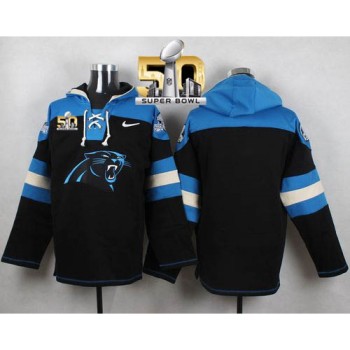 Panthers Blank Black Super Bowl 50 Player Pullover NFL Hoodie Panthers Blank Black Super Bowl 50 Player Pullover NFL Hoodie