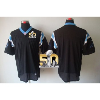 Panthers Blank Black Team Color Super Bowl 50 Men's Stitched NFL Elite Jersey Panthers Blank Black Team Color Super Bowl 50 Men's Stitched NFL Elite Jersey