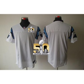 Panthers Blank White Super Bowl 50 Men's Stitched NFL Elite Jersey Panthers Blank White Super Bowl 50 Men's Stitched NFL Elite Jersey
