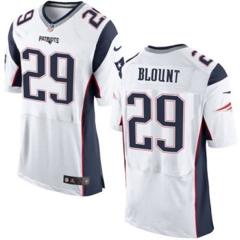 Patriots #29 LeGarrette Blount White Men's Stitched NFL New Elite Jersey