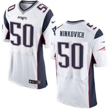 Patriots #50 Rob Ninkovich White Men's Stitched NFL New Elite Jersey