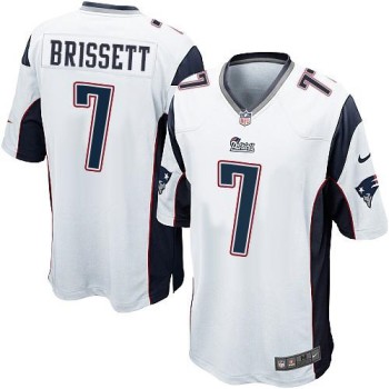 Patriots #7 Jacoby Brissett White Youth Stitched NFL New Elite Jersey