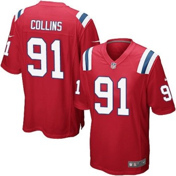 Patriots #91 Jamie Collins Red Alternate Youth Stitched NFL Elite Jersey