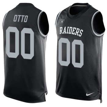 Raiders #00 Jim Otto Black Team Color Men's Stitched NFL Limited Tank Top Jersey Raiders #00 Jim Otto Black Team Color Men's Stitched NFL Limited Tank Top Jersey