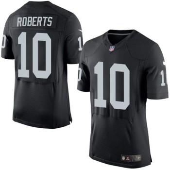 Raiders #10 Seth Roberts Black Team Color Men's Stitched NFL New Elite Jersey Raiders #10 Seth Roberts Black Team Color Men's Stitched NFL New Elite Jersey