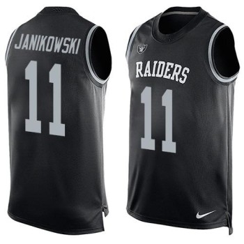 Raiders #11 Sebastian Janikowski Black Team Color Men's Stitched NFL Limited Tank Top Jersey Raiders #11 Sebastian Janikowski Black Team Color Men's Stitched NFL Limited Tank Top Jersey