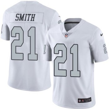Raiders #21 Sean Smith White Youth Stitched NFL Limited Rush Jersey Raiders #21 Sean Smith White Youth Stitched NFL Limited Rush Jersey