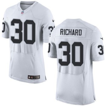 Raiders #30 Jalen Richard White Men's Stitched NFL New Elite Jersey