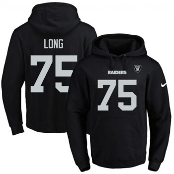 Raiders #75 Howie Long Black Name & Number Pullover NFL Hoodie Raiders #75 Howie Long Black Name & Number Pullover NFL Hoodie