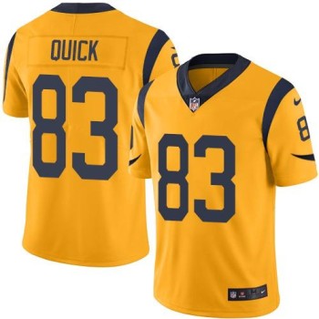 Rams #83 Brian Quick Gold Men's Stitched NFL Limited Rush Jersey