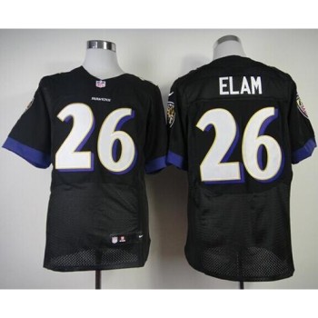 Ravens #26 Matt Elam Black Alternate Men's Stitched NFL New Elite Jersey Ravens #26 Matt Elam Black Alternate Men's Stitched NFL New Elite Jersey